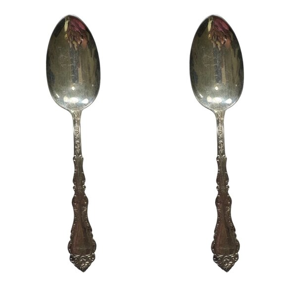 Vintage Spoon Handle Earrings With Turquoise Cross Accents & Silver Hooks - Picture 6 of 10